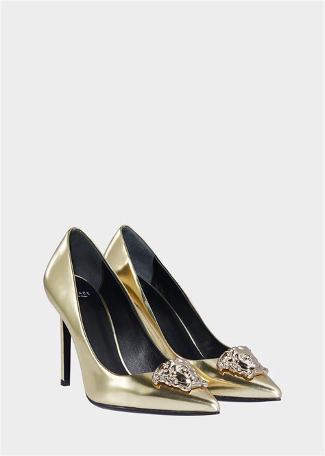 versace palazzo leather pumps|Women's Luxury & Designer Shoes .